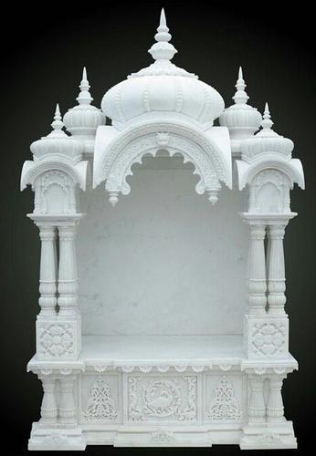 Polished White Marble Temple for Home, Office