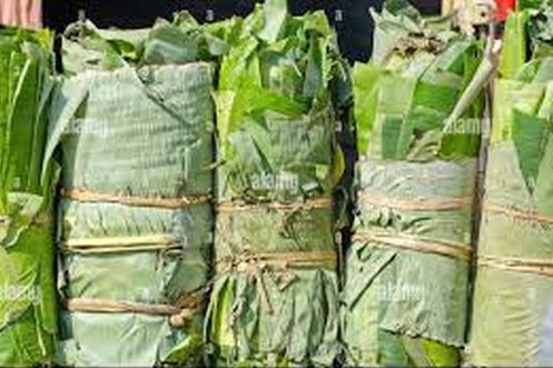 Natural Banana Leaf Bundles for Making Disposable Items