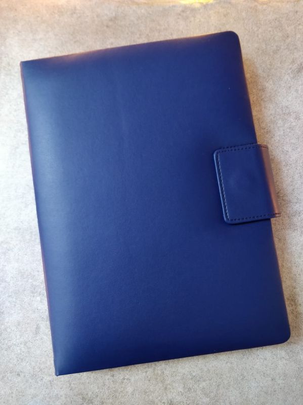 Plain pu rexine diary cover, Color : Blue