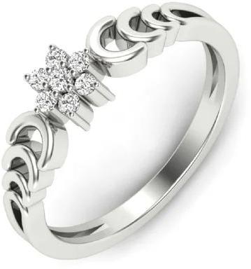 Polished Ladies Sterling Silver Ring, Packaging Size : Velvet Box