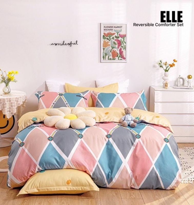 Cotton Printed Bed Sheet for Lodge, Home, Hotel