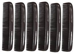Plain Black Plastic Hair Combs, Technics : Machine Made