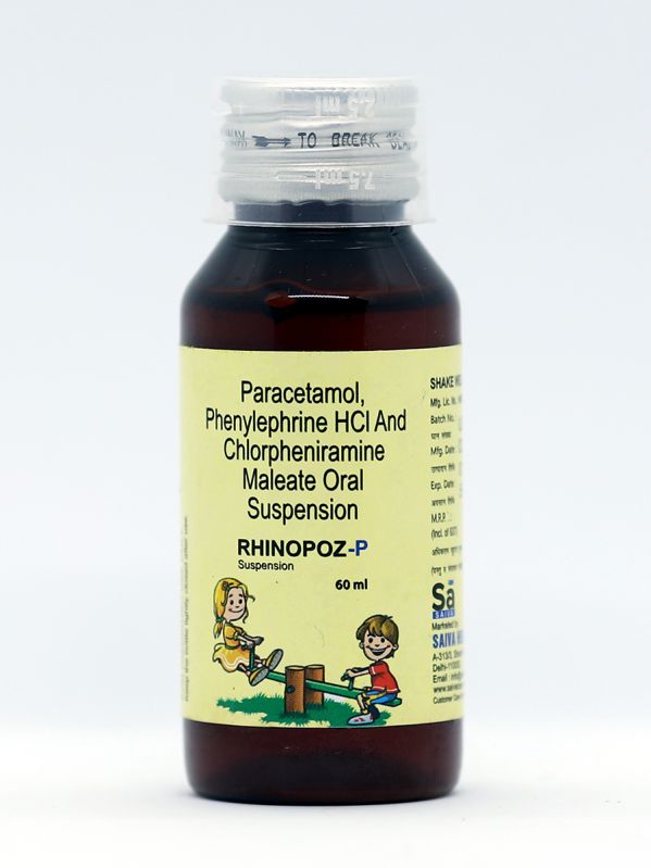 Paracetamol Chlorpheniramine Phenylephrine Syrup, Packaging Type : Bottle