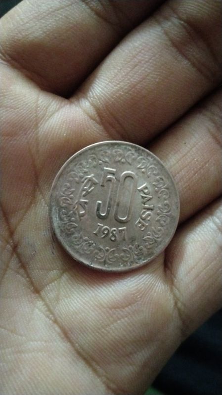 50 Paise Printed Non Polished Old Coins For Home Use