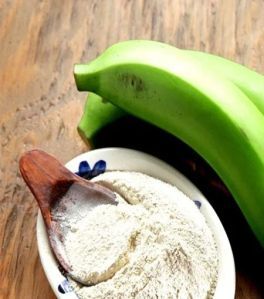 Organic Green Banana Powder, Color : White-creamy