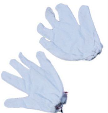 Plain Cotton Hand Gloves, Color : White