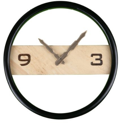 Designer Wooden Wall Clock, Display Type : Analog