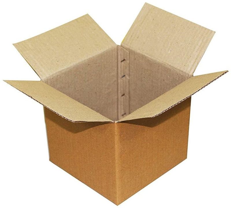 Plain Square Corrugated Box for Packaging Use