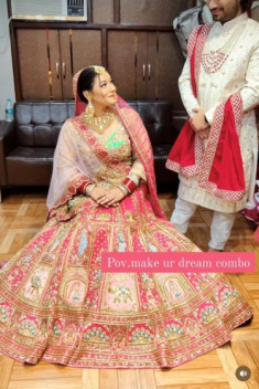 Wedding Lehenga, Brand Name:m2 Maahin Plaza, Gender : F