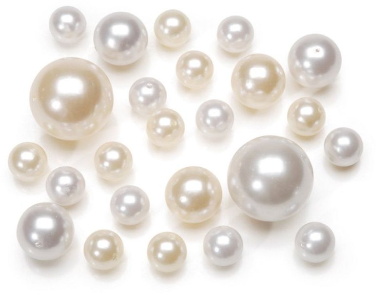 Glossy Natural Pearl Bead, Beads Shape : Round