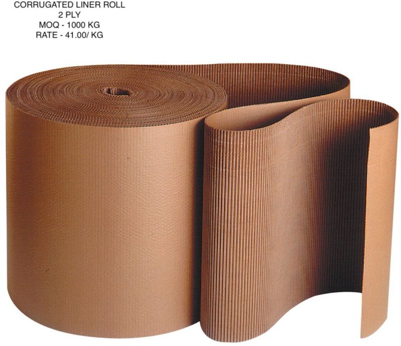 Plain Corrugated Liner Roll for Gift Packaging, Food Packaging