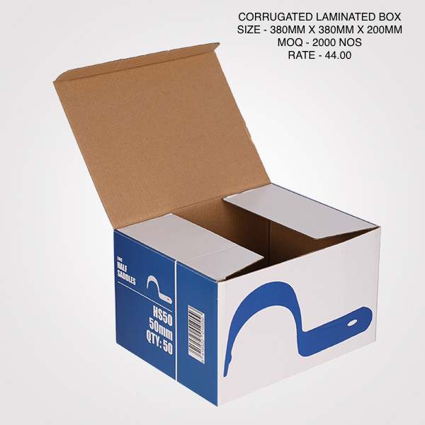 Printed Laminated Corrugated Boxes for Products Safety, Packaging