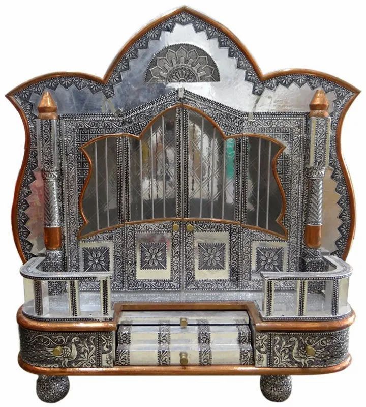 Stainless Steel Coated Oxidized Temple for Home Use, Worship Use