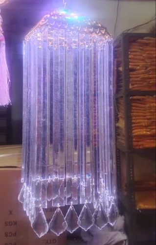 Polished Glass LED Hanging Chandelier for Decoration