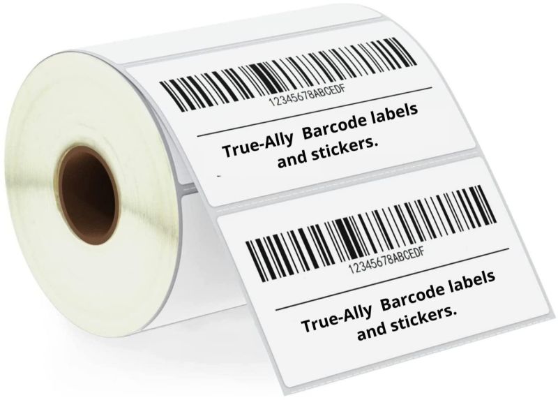 Glossy Lamination Paper Barcode Labels Stickers, Packaging Size : 50 Meter