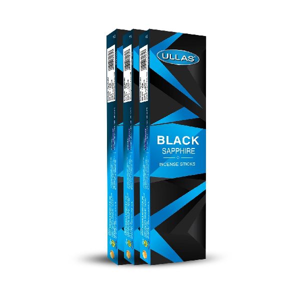 Ullas Black Sapphire Incense Sticks For Therapeutic, Religious, Pooja, Aromatic, Anti-odour, Church