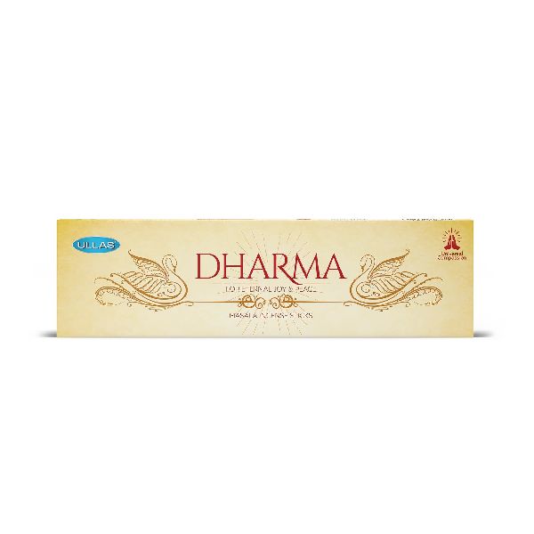 Wood Ullas Dharma Incense Sticks For Therapeutic, Religious, Pooja, Aromatic, Anti-odour, Church, Temples