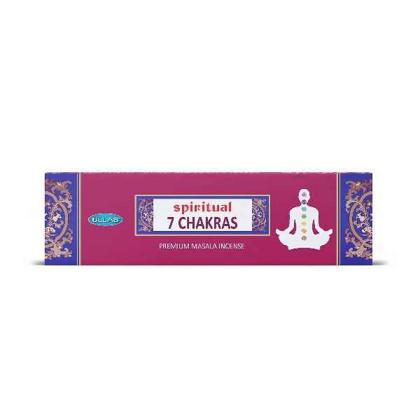 Ullas Spiritual 7 Chakras Incense Sticks For Therapeutic, Religious, Pooja, Aromatic, Anti-odour, Church