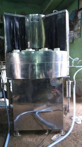 Automatic Rotary Bottle Washing Machine, Production Capacity : 20 BPM