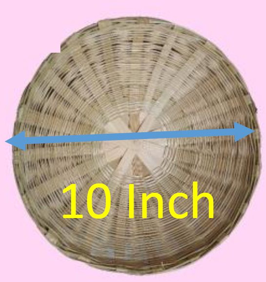 10 Inch Bamboo Baskets for Fruit Market, Home, Kitchen, Vegetable Market
