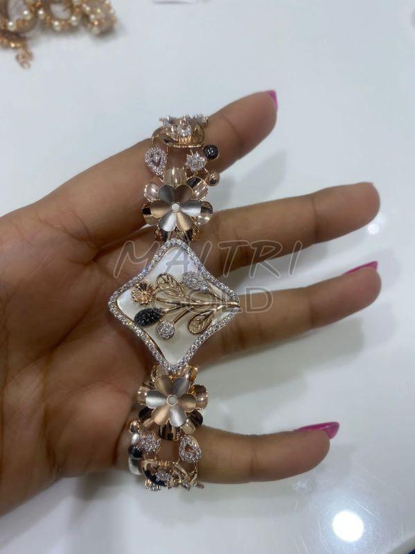 Ladies Gold Diamond Bracelet