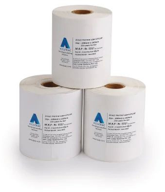 Paper Chromo Label Sticker Roll, Shape : Flat