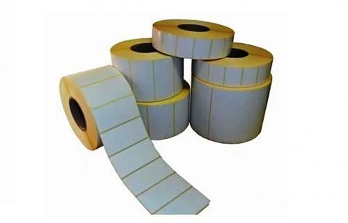 Plain Glossy Lamination Paper Non Tearable Barcode Labels, Packaging Type : Roll