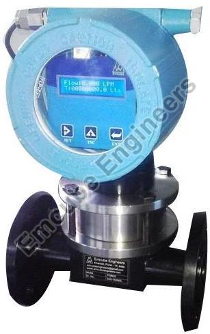 Emcube Electric Stainless Steel Diesel Flow Meter, Line Size : 15mb to 80mb