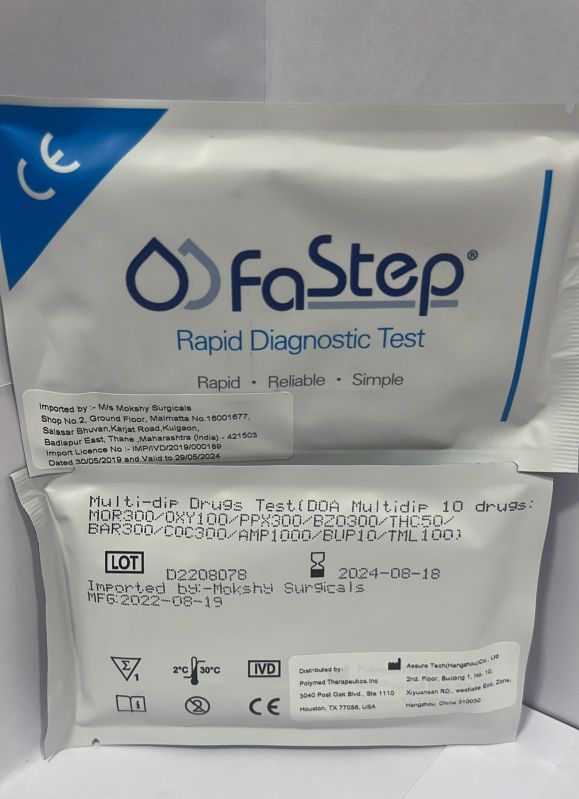 Fastep Drugs Abuse 10 Panel Testing Kit