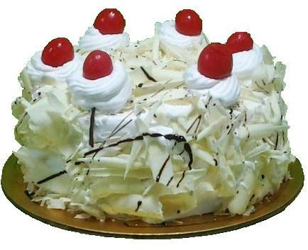 White Forest Cake for Eating