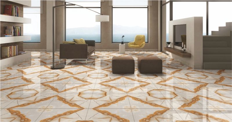 Polished Porcelain Floor Tile for Kitchen, Interior, Exterior, Elevation, Bathroom