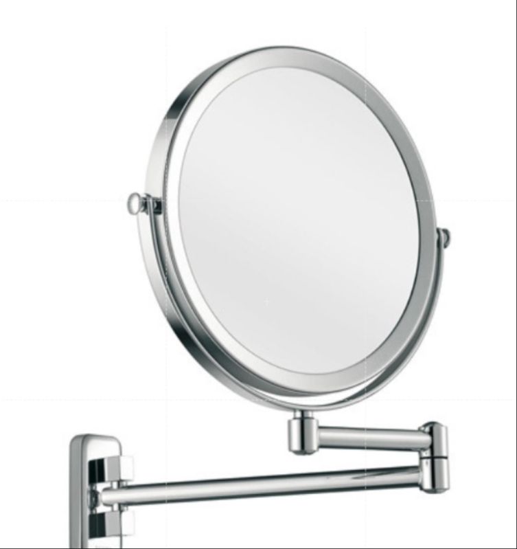 Glass Round Magnifying Shaving Mirror for Bathroom, Hotels