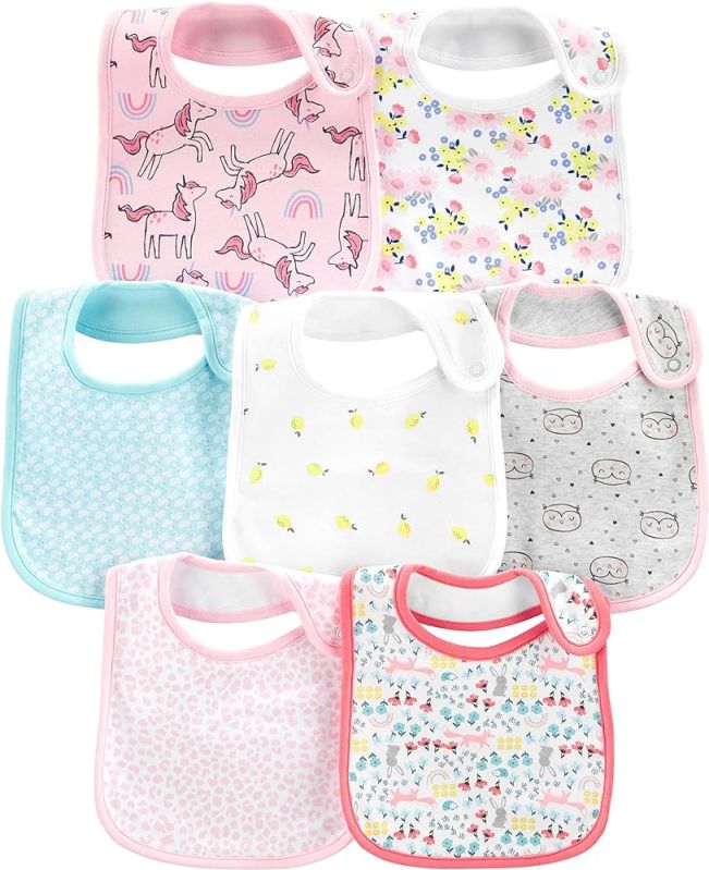 Printed Cotton Baby Boy Bib, Packaging Type : Plastic Bag