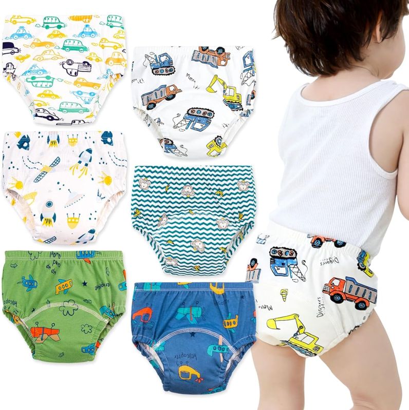 Printed Cotton Baby Boy Underwear, Color : Multicolor