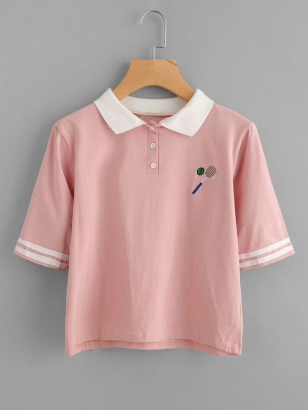 Plain Cotton Toddler Girls Polo T-Shirt, Packaging Type : Plastic Packet