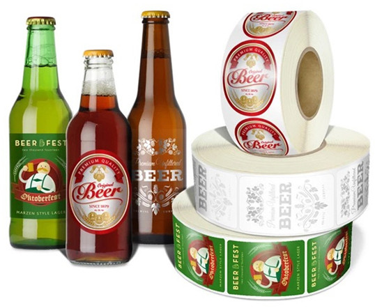Printed Glossy Lamination Polyester Beer Bottle Label, Packaging Type : Roll