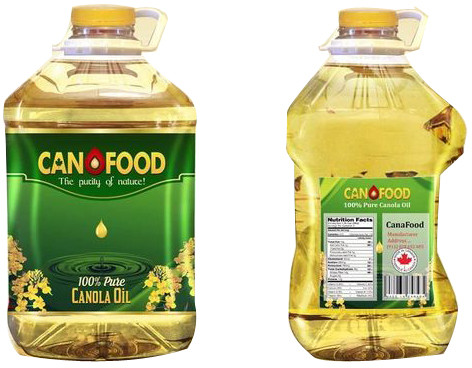 Printed Polyester Edible Oil Bottle Labels for Industrial
