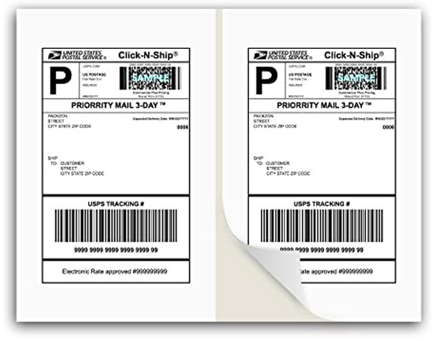 Printed Glossy Lamination Paper Logistics Labels for Industrial