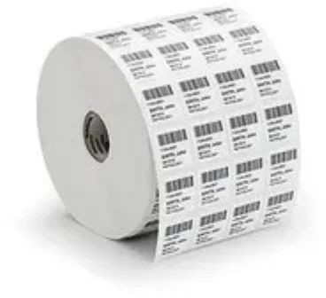 Printed Polyester Self Adhesive Sticker, Color : White
