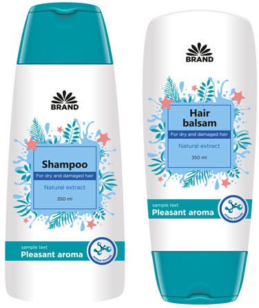 Printed Shampoo Bottle Labels for Industrial