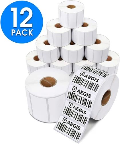PVC Thermal Barcode Stickers for Bags, Garment Industry
