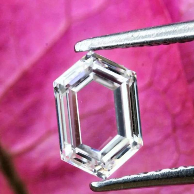 Portrait Hexagon Shape Lab Grown Diamond