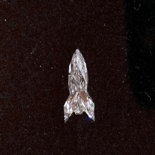 White Lab Grown Rocket Cut Diamond