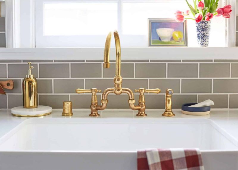 Polished Brass Faucets for Kitchen, Bathroom