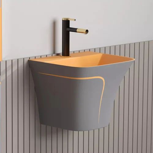 Fancy Wall Mounted Wash Basin for Hotel, Home, Restaurant