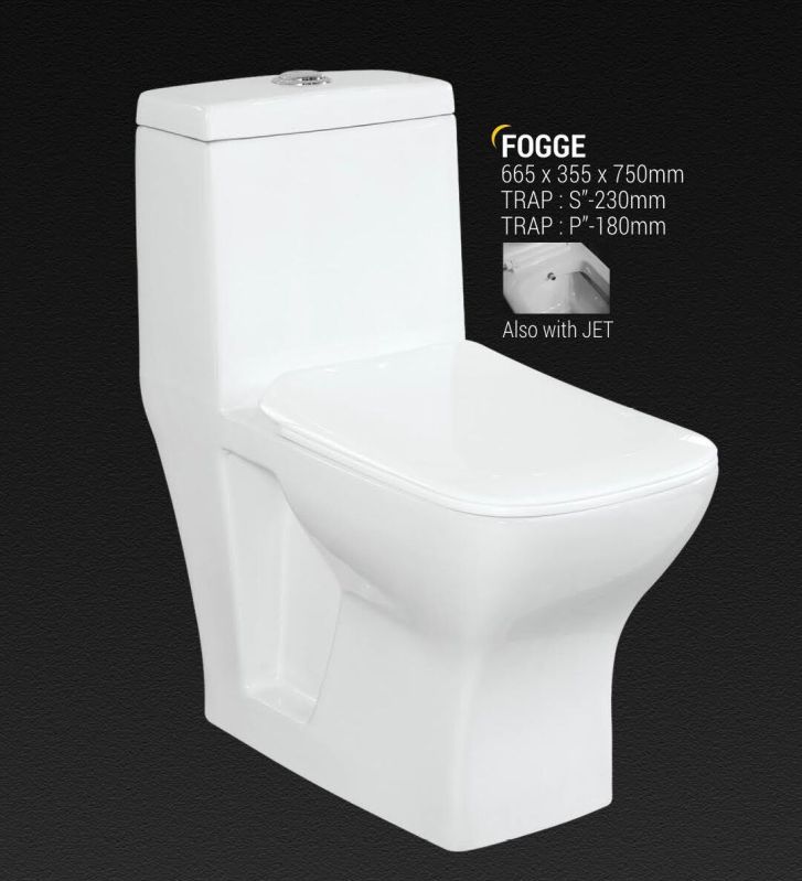 Havit Polished Ceramic Fogge Western Toilet Seats, Color : White