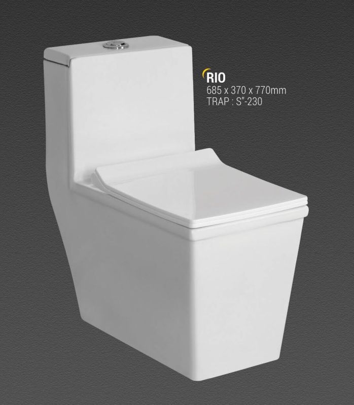 Ceramic Polished Rio Western Toilet Seat, Shape : Oval