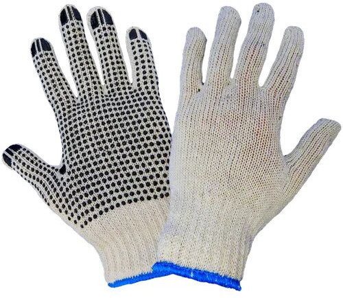 JSK PVC Dotted Cotton Knitted Gloves for Industrial