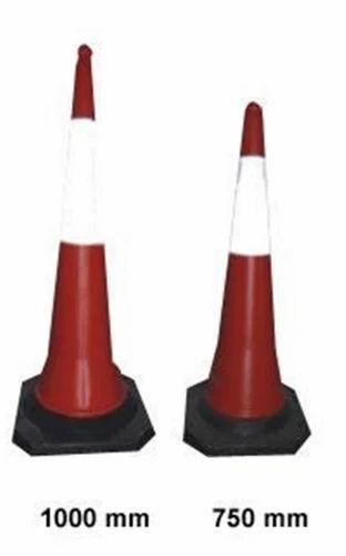 PVC Road Safety Cone, Shape : Conical