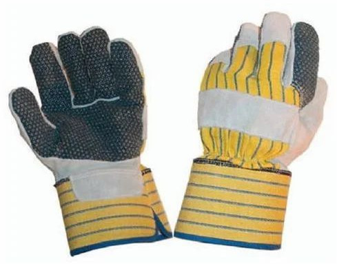 Printed Rexine Safety Hand Gloves for Industrial